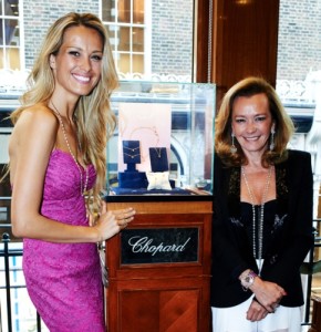 Happy Hearts Fund Founder and Chairperson Petra Nemcova and Chopard Co-President and Artistic Director Caroline Scheufele