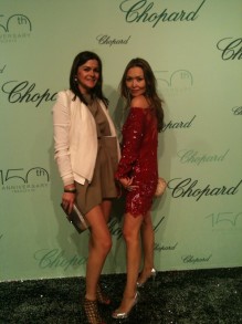 Joanne Black &  Mira Anafina at the Chopard party